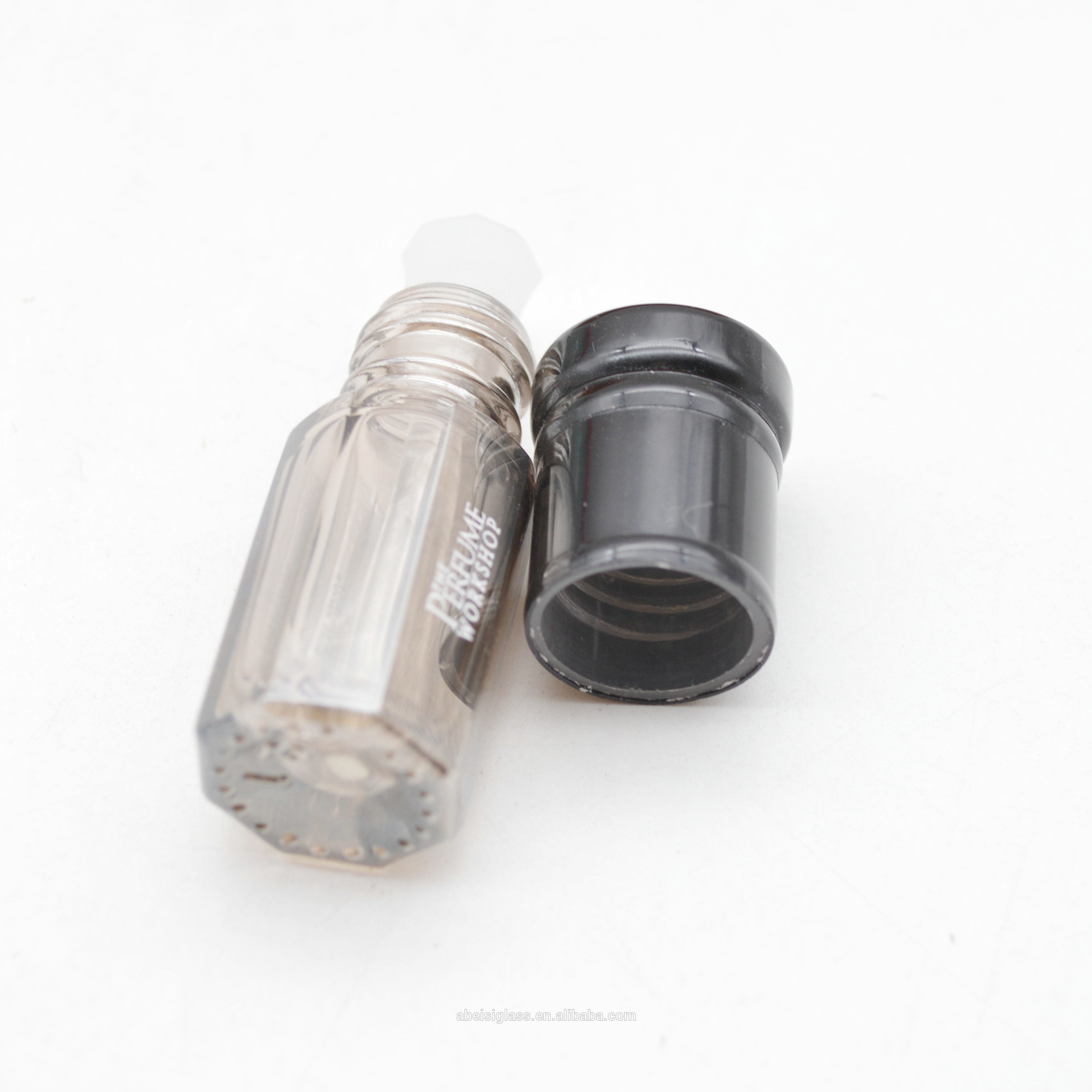 Octagonal Shape Perfume Oil Glass Bottle With Glass Stick,arabian oud perfume