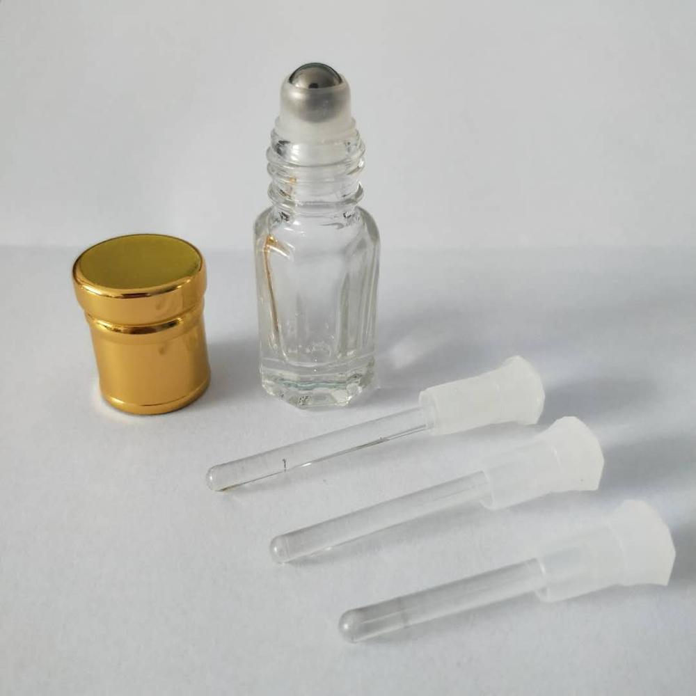 Octagonal Shape Perfume Oil Glass Bottle With Glass Stick