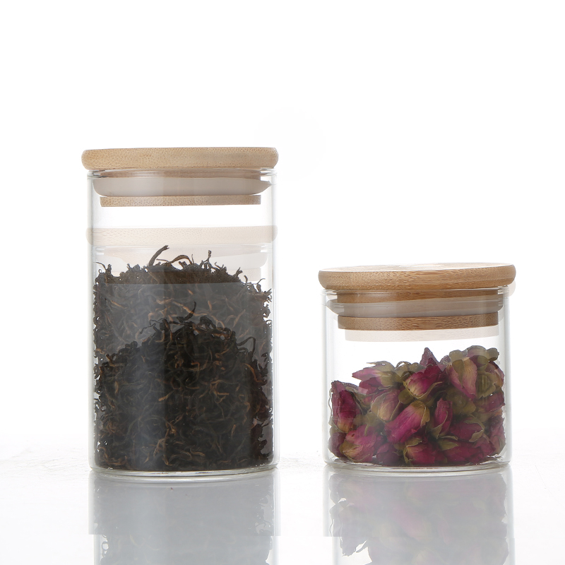 Oem Factory Saffron Jar Glass Small Kitchen Containers Storage Jar For Food Storage