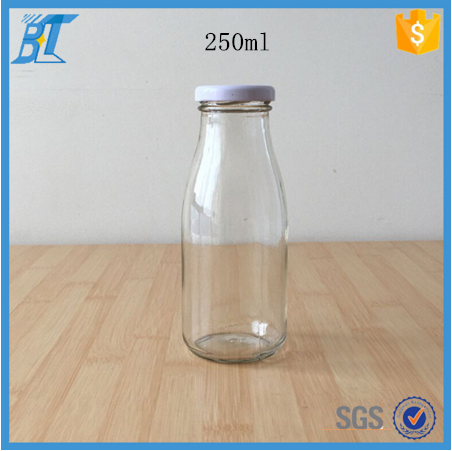 Oem manufacturer 250ml tapioca beverage glass bottle agriculture food beverage bottle