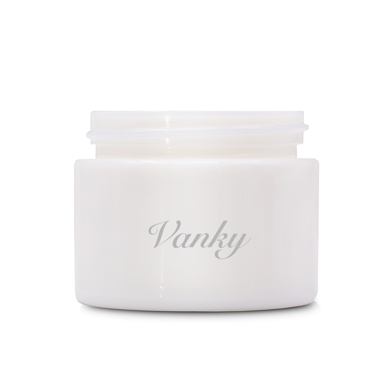 Oem white color luxury cosmetic jar glass jar sale cosmetic cream jar
