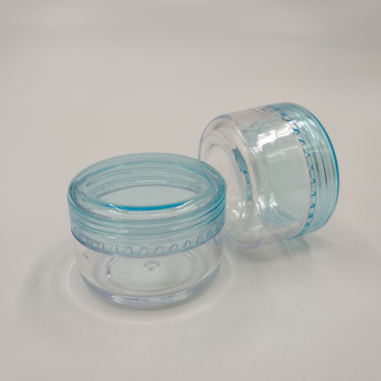 Oem wide mouth plastic 5ml jars white cosmetic and bottles jar