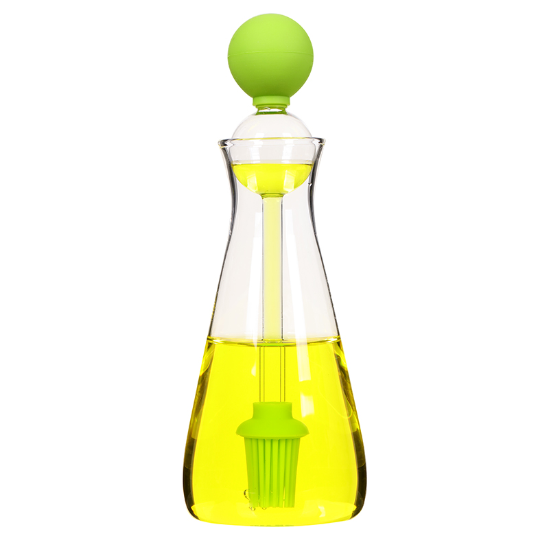 Oil Bottle with Silicone Brush, Meridian Drip Brush Oil Bottle