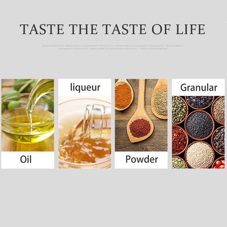 Oil and Vinegar Salt and Pepper Dispenser Set for Home and Kitchen Non-Drip Spouts with Study Tray Holder| 5-Piece