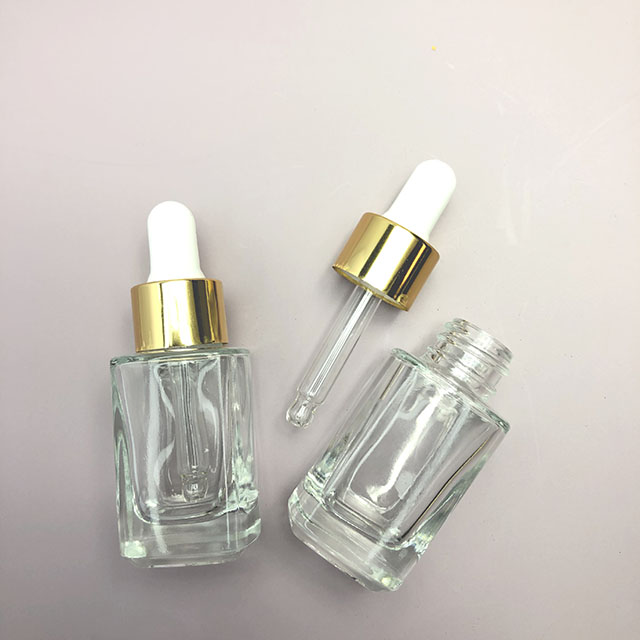 Oil drop bottle glass luxury with labels essential oil drop glass oil drop container with dropper