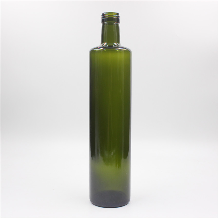 Olive Oil Bottle Green and Clear Square Glass Cooking Oil Dark Green 750ml Acid Etch Liquorpac 39984pcs CN;SHN OB4007 268mm 500g