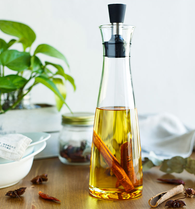 Olive Oil Bottles Borosilicate Cooking Oil And Vinegar Glass Dispenser Storage Bottles