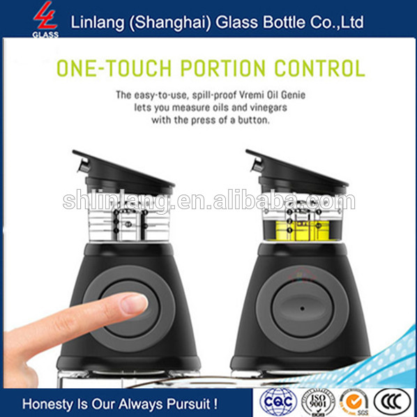 Olive Oil Dispenser Bottle - 17 Oz Oil Bottle Glass with No Drip Bottle Spout