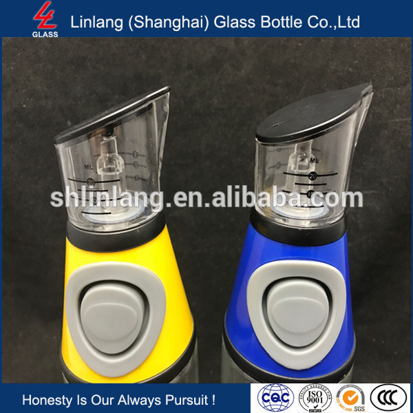 Olive Oil Dispenser Bottle - 17 Oz Oil Bottle Glass with No Drip Bottle Spout