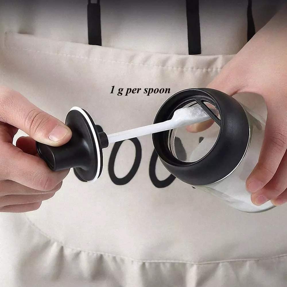 Olive Oil Glass bottle dispenser Spice Bottles Jars Seasoning Spoon Oil Brush Honey Lid Seal Sauce Kitchen Storage Organization