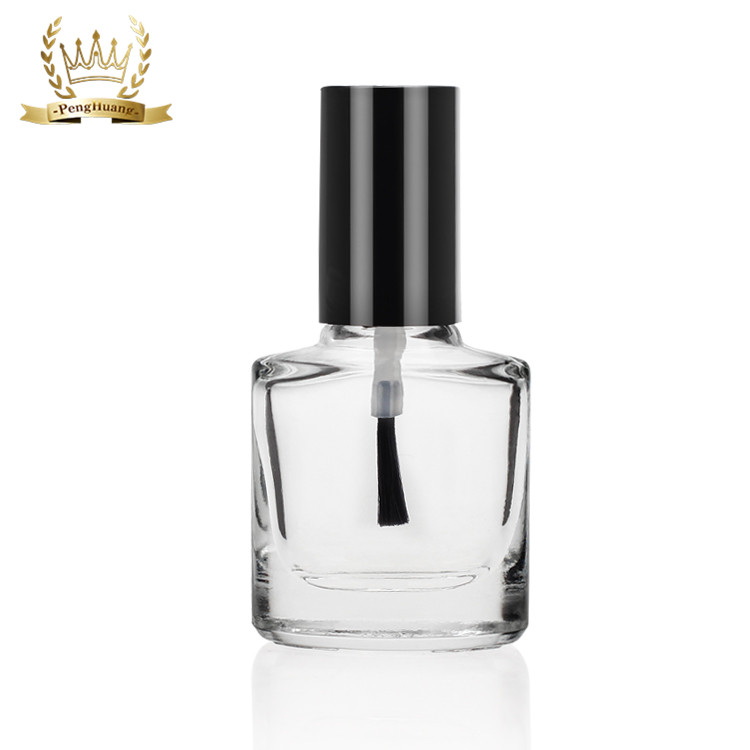 On Sale Empty 8ml Transparent Flat Glass Empty Nail Polish Bottles with Brush