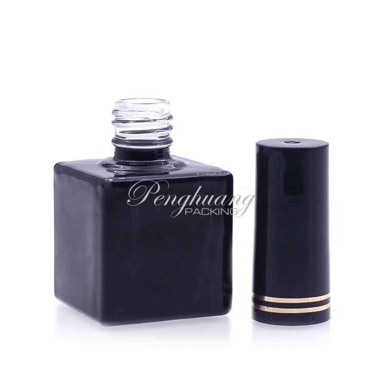 On Sale Fancy Uv Gel Empty 10ml 15ml Glass Nail Polish Bottle With Brush And Caps