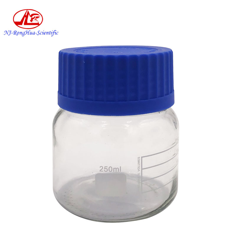 On Sale Laboratory 1000ml Screw Blue Cap Wide Mouth Sealed Glass Reagent Bottle