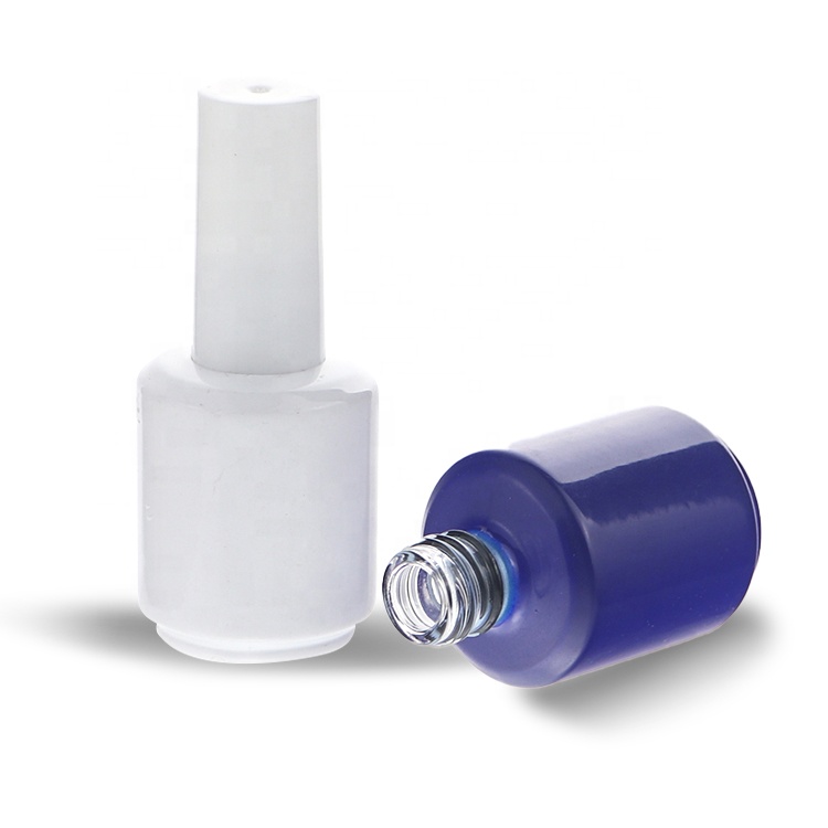 On Sale Uv Gel Empty 15ml Glass Nail Polish Bottle With Brush And Caps Nail Polish Bottle 15 ml