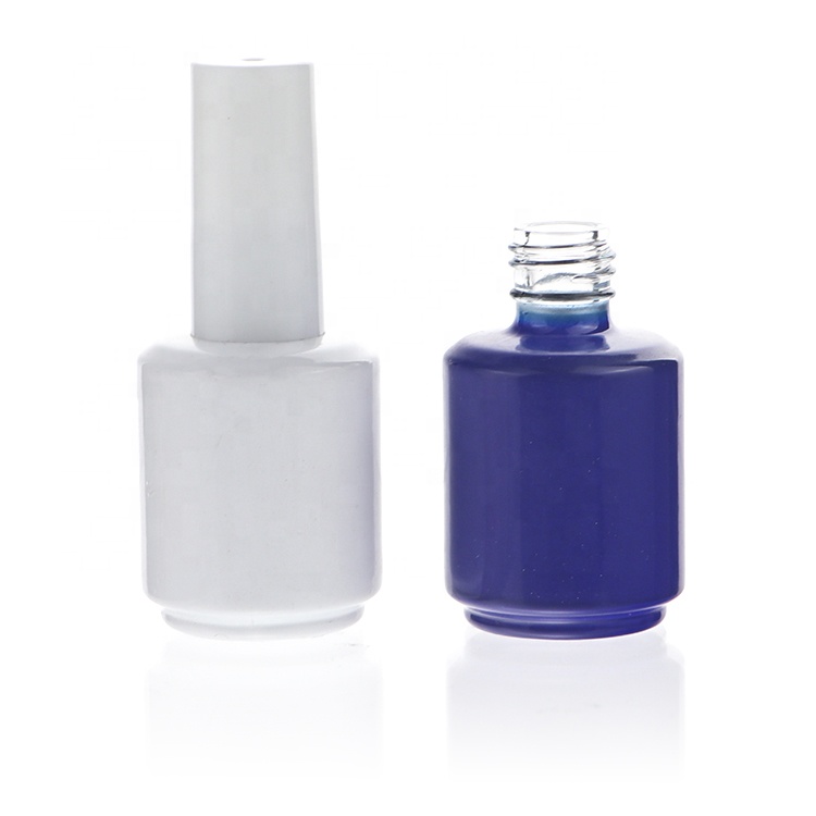 On Sale Uv Gel Empty 15ml Glass Nail Polish Bottle With Brush And Caps Nail Polish Bottle 15 ml