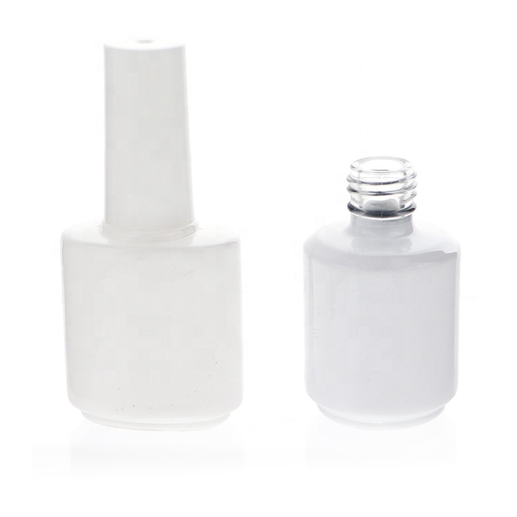 On Sale Uv Gel Empty 15ml Glass Nail Polish Bottle With Brush And Caps Nail Polish Bottle 15 ml