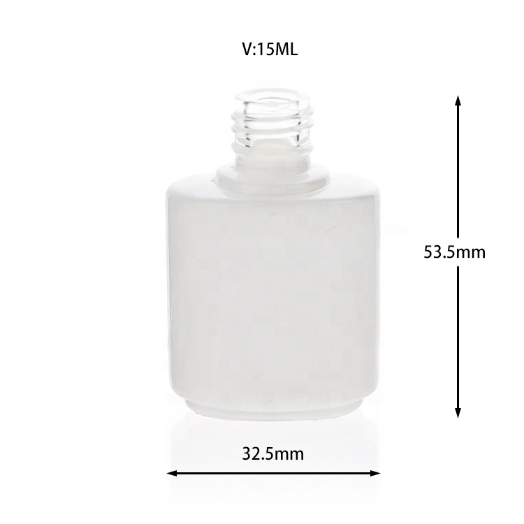 On Sale Uv Gel Empty 15ml Glass Nail Polish Bottle With Brush And Caps Nail Polish Bottle 15 ml