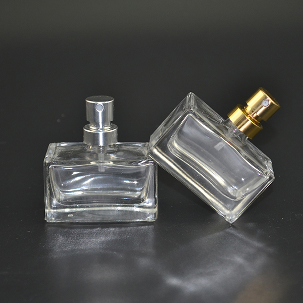 On sale Free samples 25ml transparent rectangular glass perfume bottle in stock