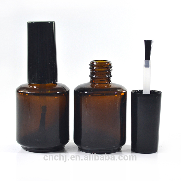 On sale fancy uv gel empty 5ml 10ml 11ml 13ml 14ml 17ml glass nail polish bottle with brush and caps