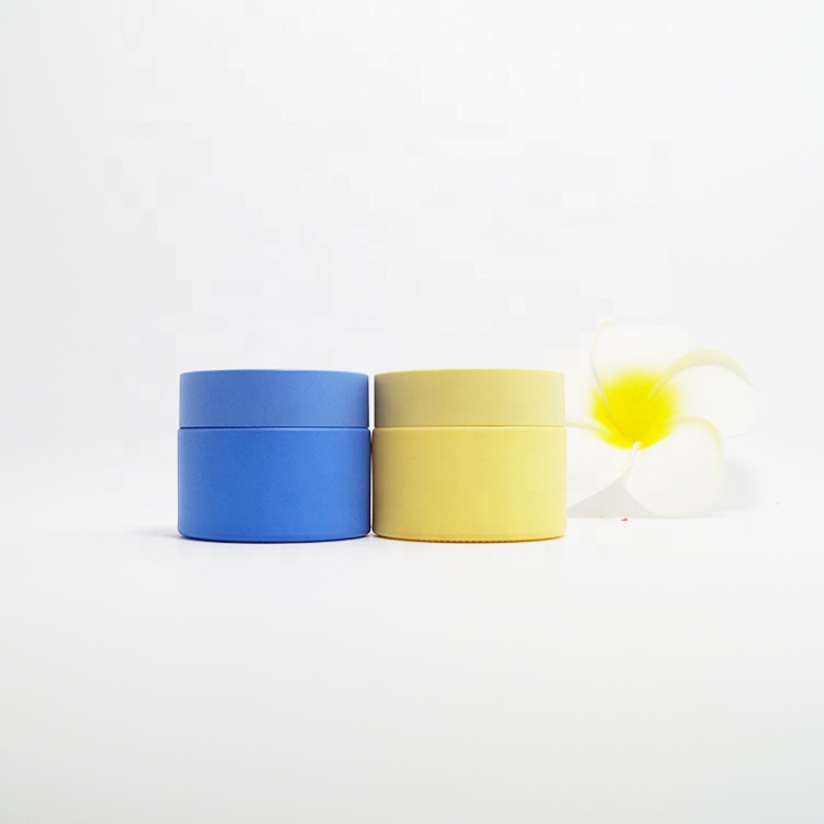 Opal White Organic Glass Cosmetic Cream Container Packaging Jar