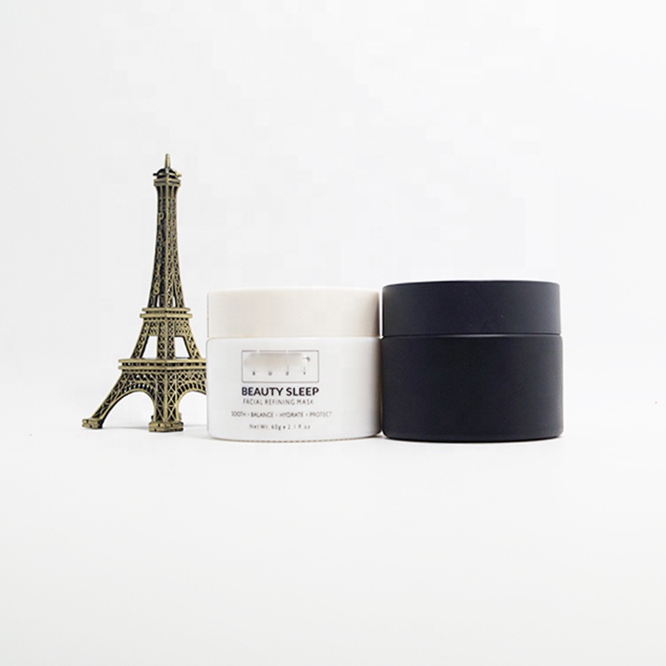 Opal White Organic Glass Cosmetic Cream Container Packaging Jar