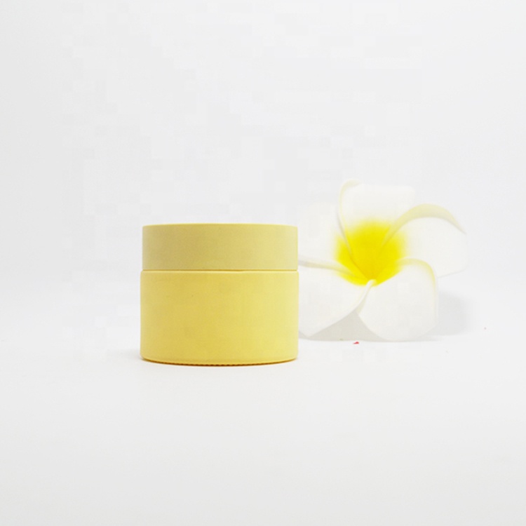 Opal White Organic Glass Cosmetic Cream Container Packaging Jar