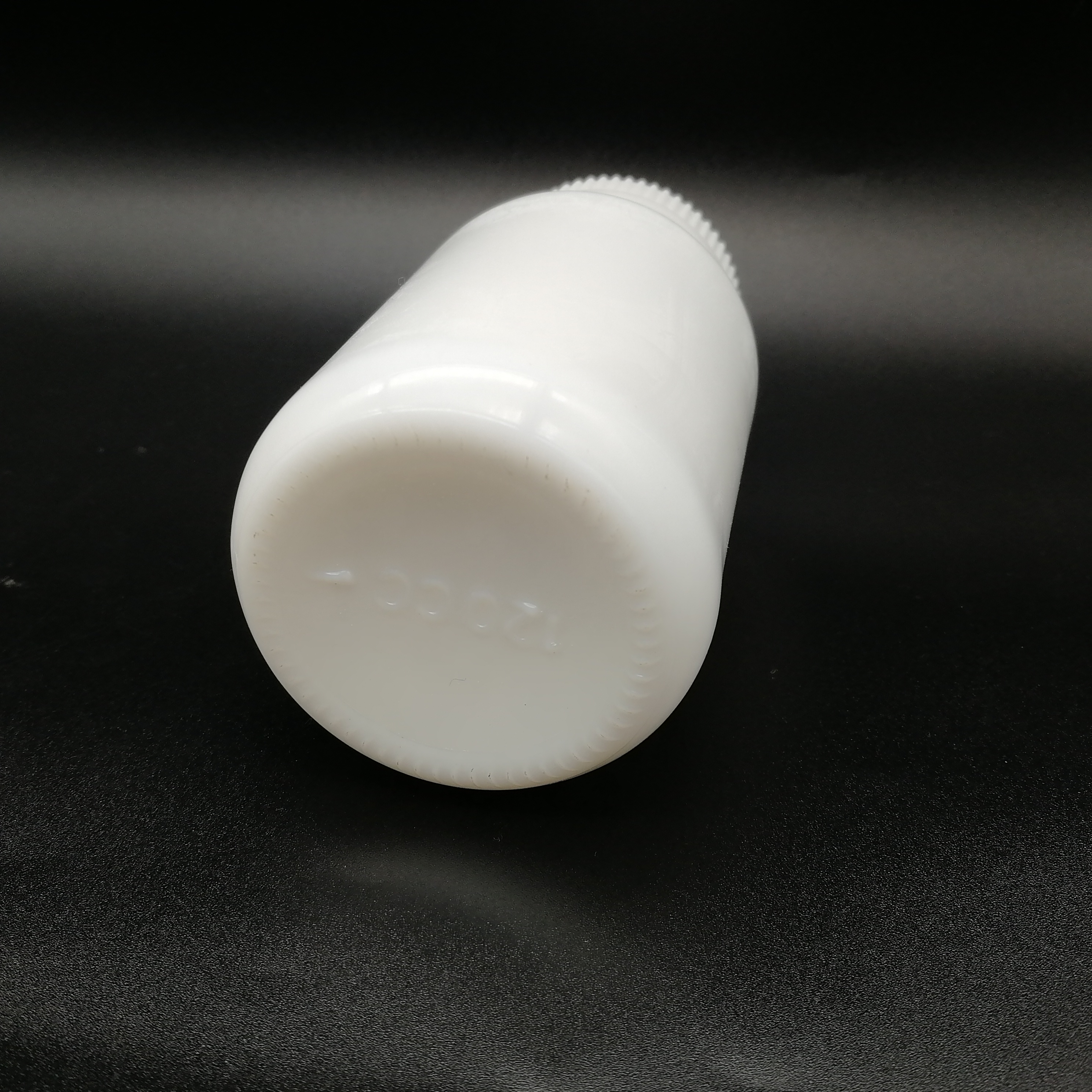 Opal glass white color 60 120 250ml Medicine wide mouth pill bottles with CRC cap