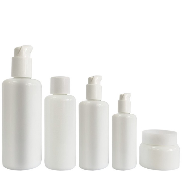 Opal glass white porcelain cosmetic cream bottle jars container 10g 15g 30g 50g 60g 100g with gradient color painting printing