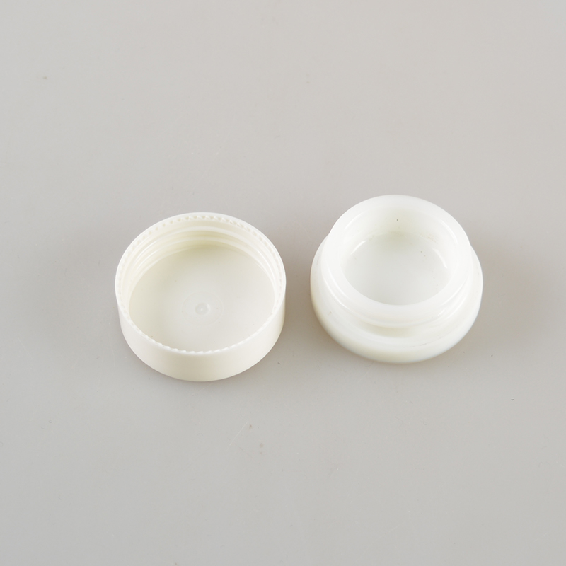 Opal white flat glass cream jar cosmetic glass empty cream jar 50g @ white glass cosmetic jar white lid