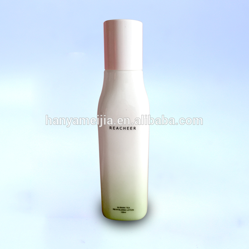 Opal white glass lotion bottle with pump