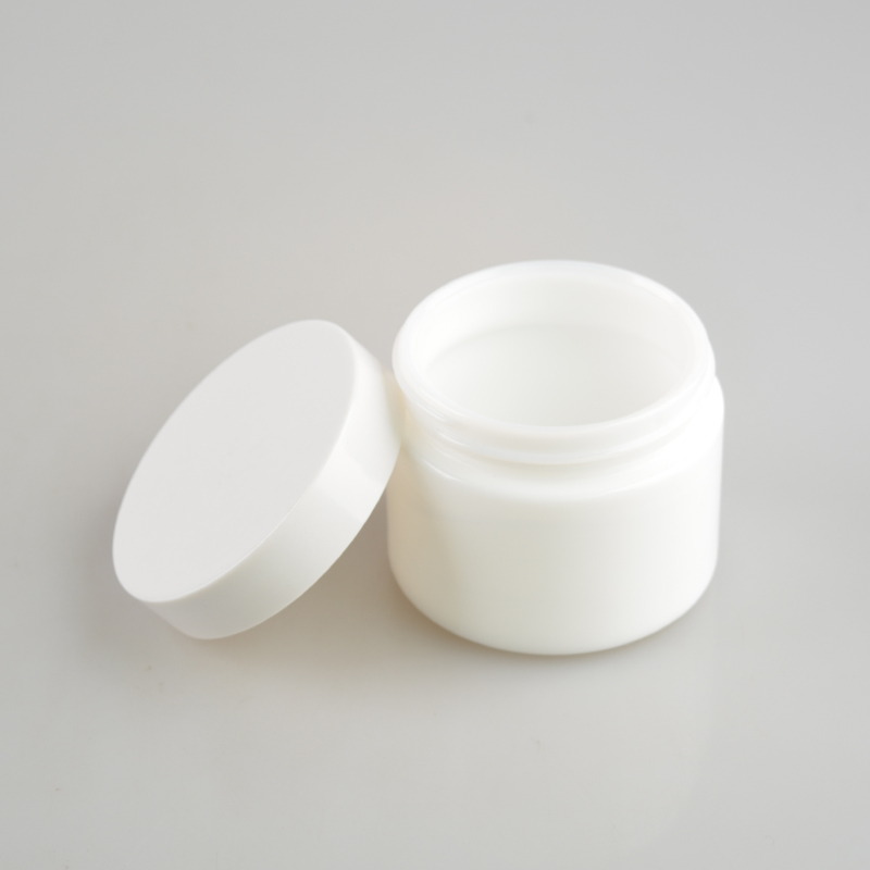 Opal white glass spray bottle and jar skincare cream sets of bottles and jars for cosmetic packaging jar skincare bottles