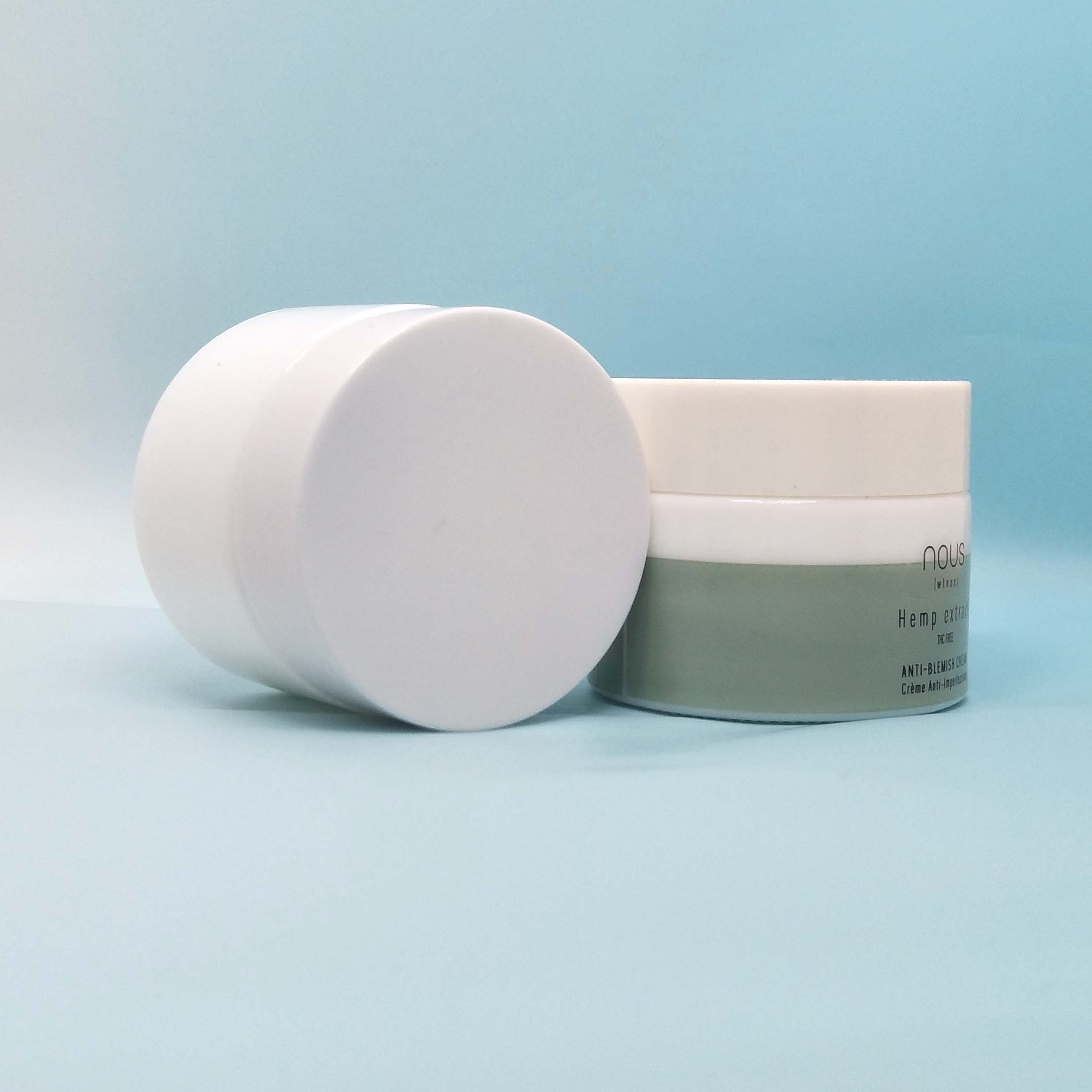 Opal white porcelain jar Customized Cosmetic Cream Jar 50g 60g 100g