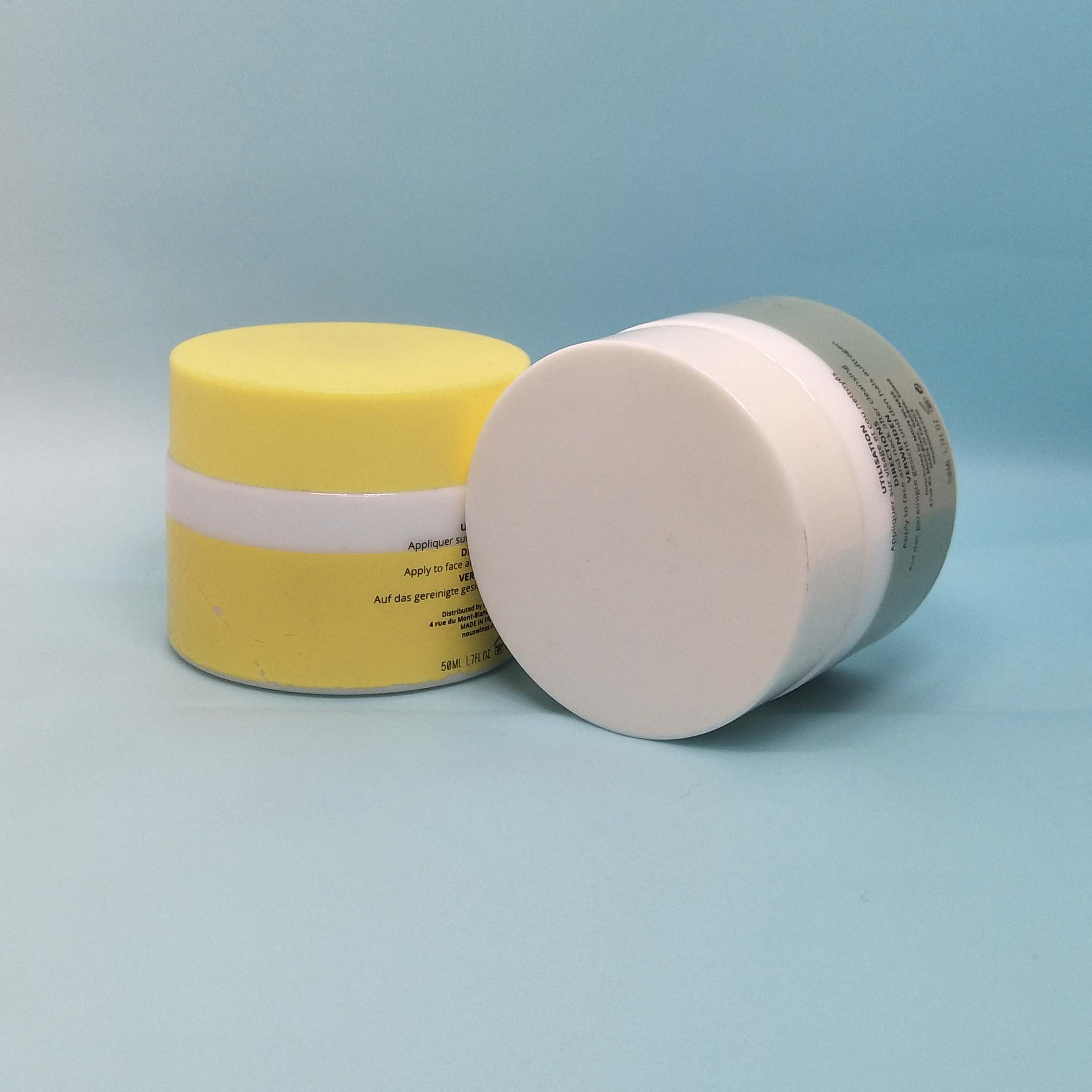 Opal white porcelain jar Customized Cosmetic Cream Jar 50g 60g 100g