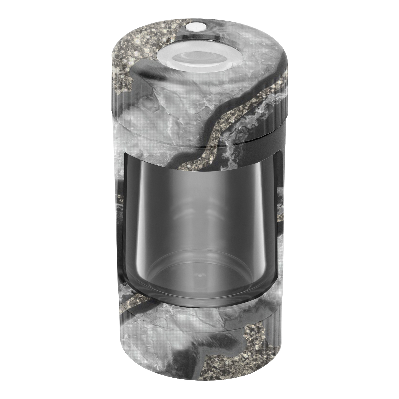 Opaque Glass LED Jar Magnifying Stash Jar Wholesale Custom Box Custom Logo