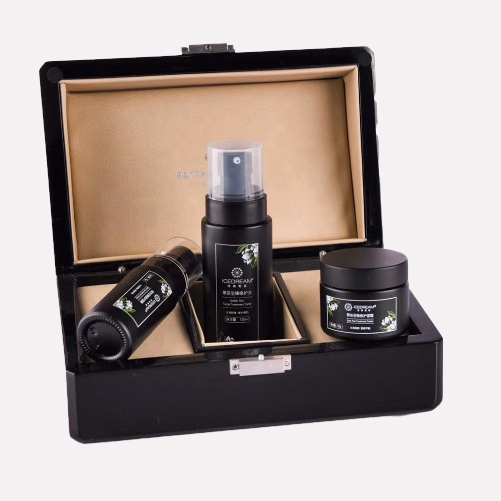 Opaque white glass container for lotion cosmetics packaging