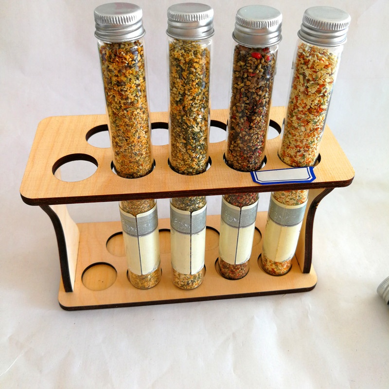 Open Top Tube Glass Bottle with Synthetic Cork