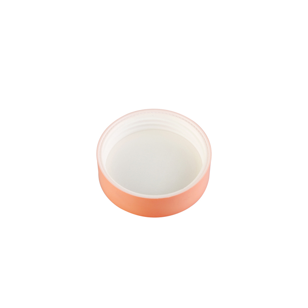 Orange color 15ml flat pet packaging skin care cosmetic cream plastic jar
