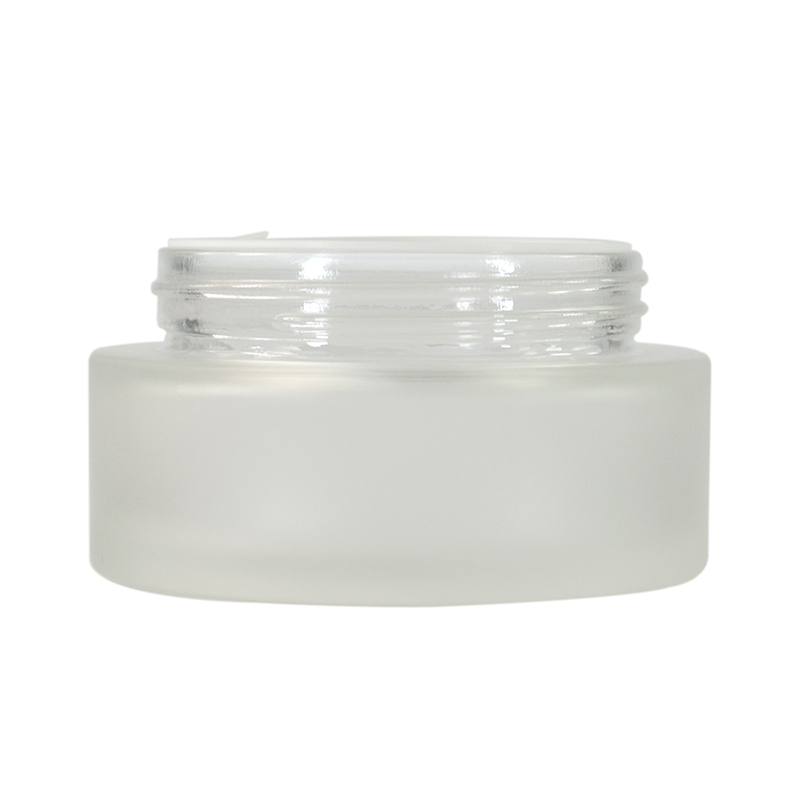 Organic wooden 30g 50g bamboo lid glass jar for face cream Cosmetic Packaging container