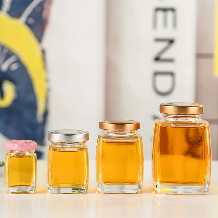 Original Shape Fine Bee Bottle 180ml 280ml 380ml 500ml Honey Packaging Glass Bottle For Food Packaging Bottles