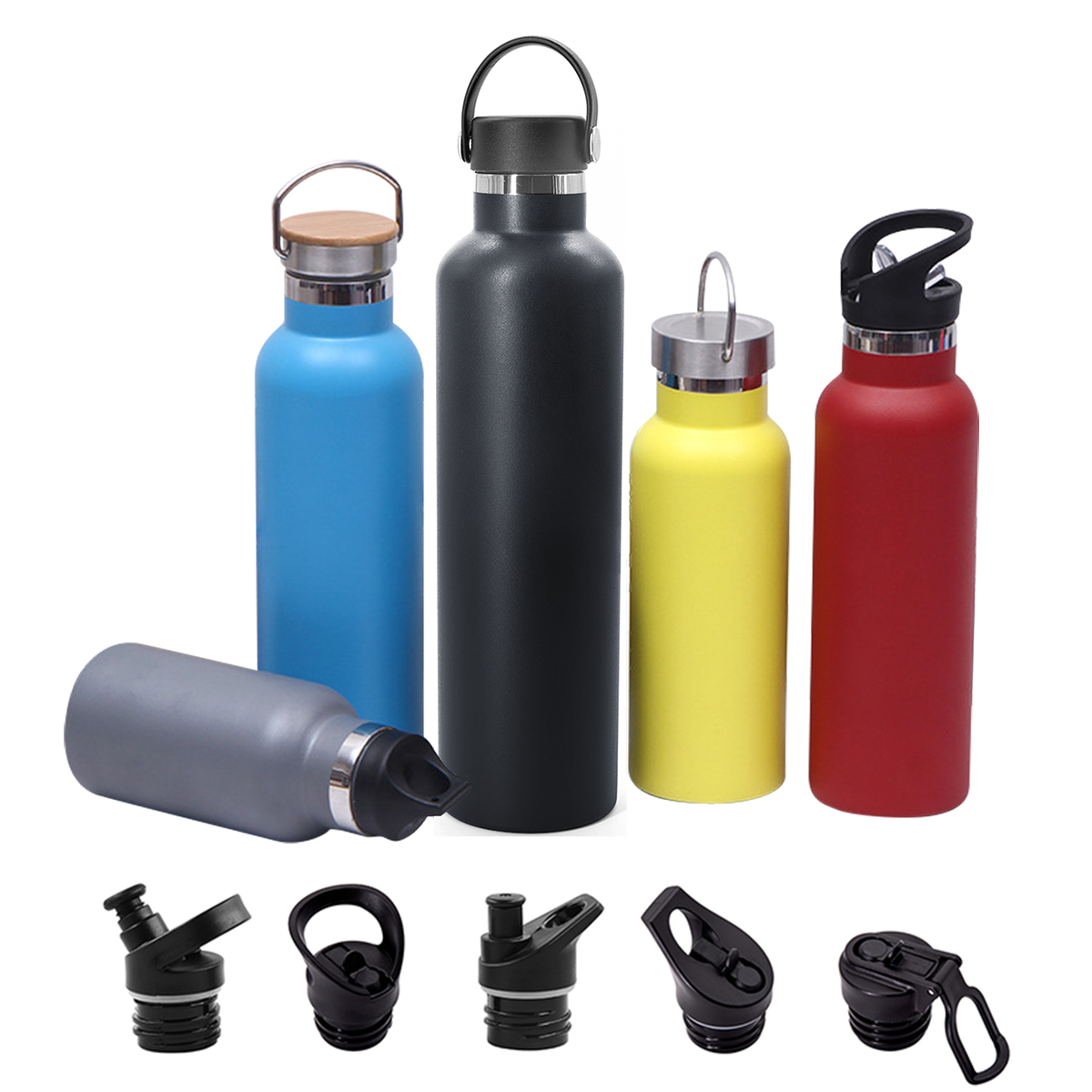 Outdoor Camping Cycling Sublimation Water Bottle Aluminum Sport Bottle With Lid