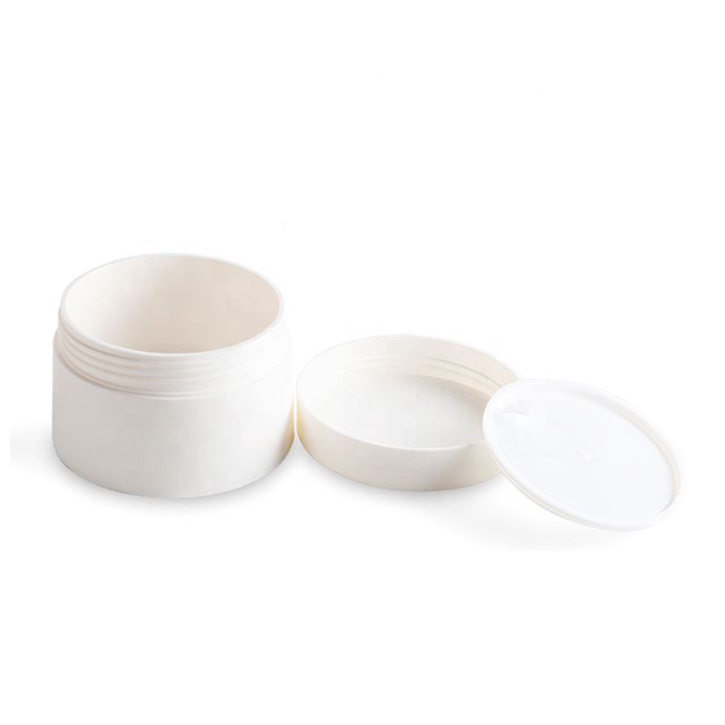 Oval Shape Matte Surface PP Plastic Hair Cream Hair Mask Jar