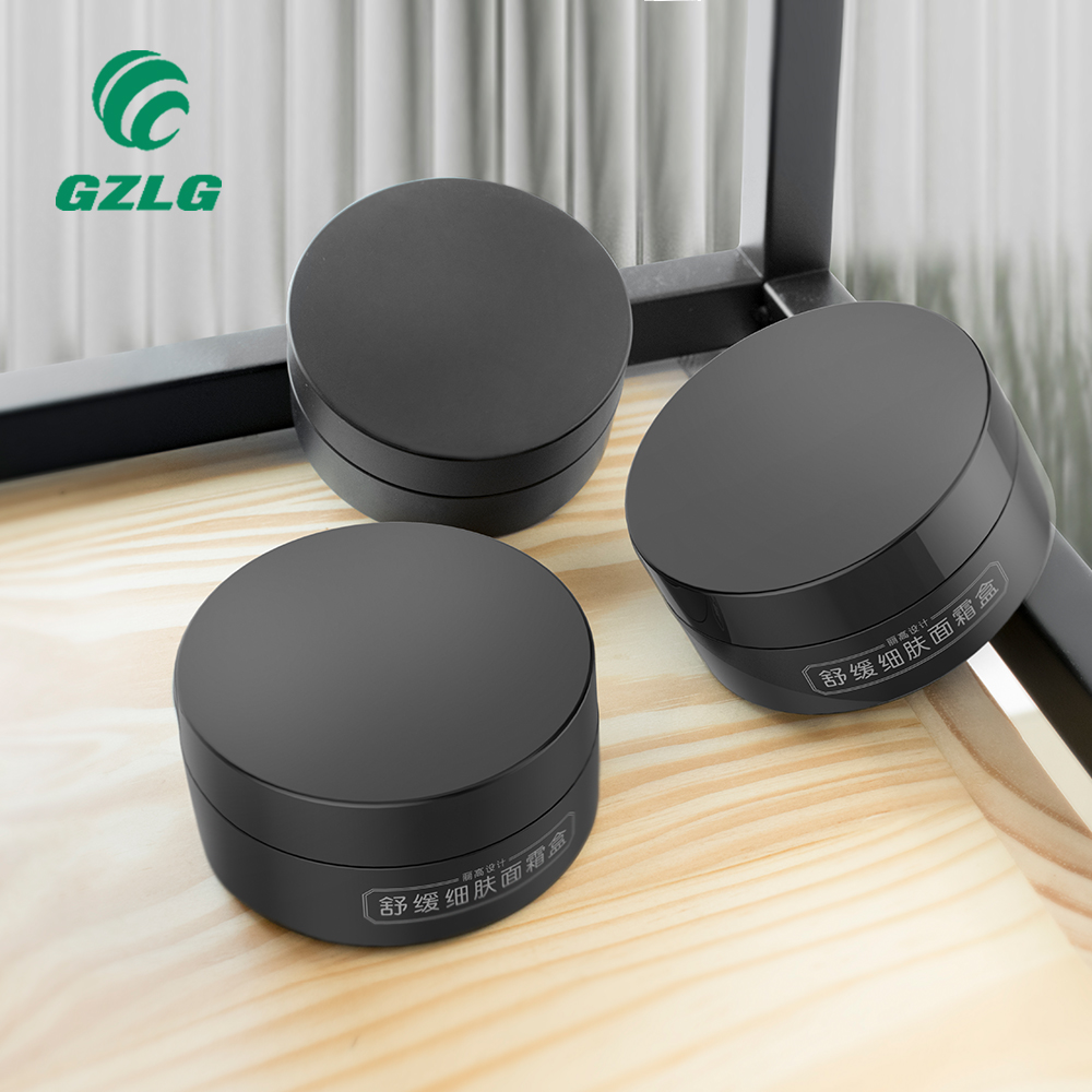 PCR Eco-friendly Gzlg Eco Empty Plastic Matte Black 4Oz 10G 50G 30Ml 50Ml 100Ml Eye Face Cream Jar Cosmetic Acrylic Facial Cream Container