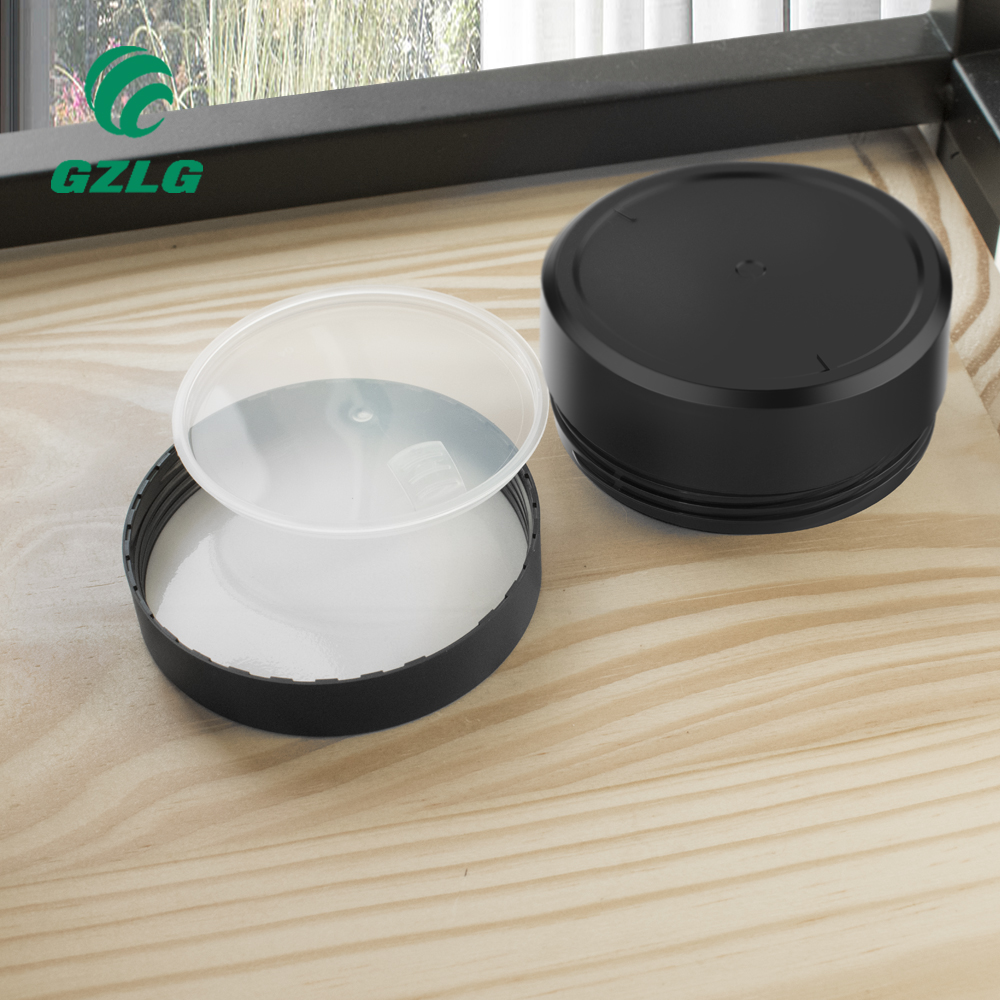 PCR Eco-friendly Gzlg Eco Empty Plastic Matte Black 4Oz 10G 50G 30Ml 50Ml 100Ml Eye Face Cream Jar Cosmetic Acrylic Facial Cream Container