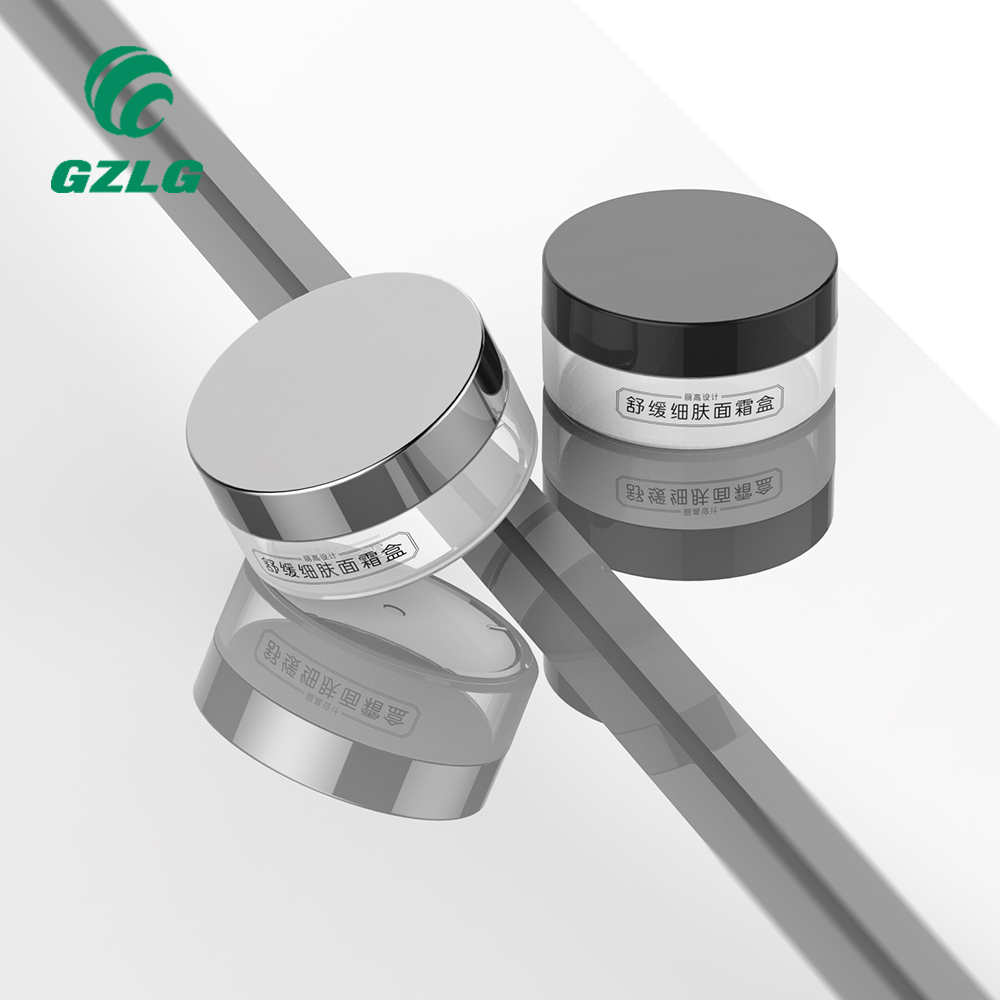 PCR Eco-friendly Gzlg Factory Wholesale Plastic Face Eco Friendly Cosmetics Packaging Plastic Cosmetic Cream Jar Body Lotion Containers