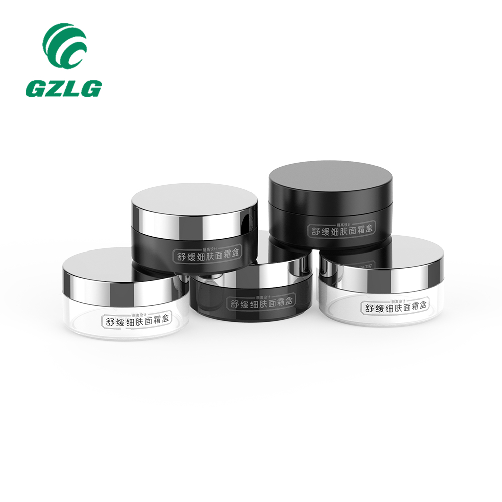 PCR Eco-friendly Gzlg Factory Wholesale Plastic Face Eco Friendly Cosmetics Packaging Plastic Cosmetic Cream Jar Body Lotion Containers