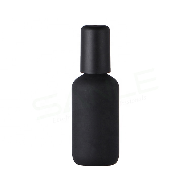 PE 30ml 60ml 120ml 150ml 180ml black spray bottle plastic bottle with disc cap screw cap flip cap