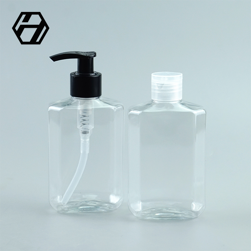 PET 120ml 200ml 250ml 300ml Plastic Pump Hand Soap Sanizer Square Bottles, Hand And Body Wash Bottle