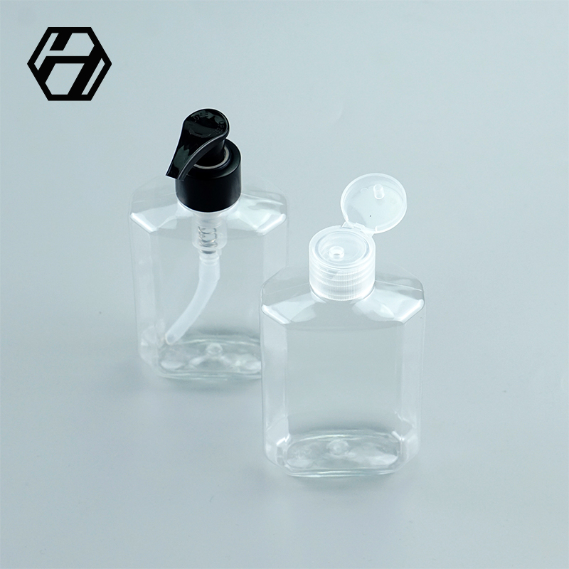 PET 120ml 200ml 250ml 300ml Plastic Pump Hand Soap Sanizer Square Bottles, Hand And Body Wash Bottle