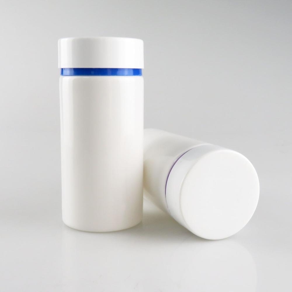 PET 150cc Plastic Bottles with Double-layer Cap Tablet Pill Vitamin Packer Bottles