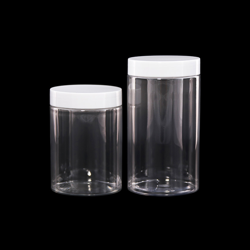 PET Clear 50ml 80ml 100ml 120ml 150ml 180ml 200ml 250ml 300ml Clear Cream Facial-pack Plastic Cosmetic Bottle Empty Jar with Lid